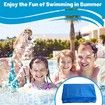 Round Swimming Pool Solar Cover,Durable Dustproof Rainproof Pool Cover for Inflatable Family Pool Paddling Pools (305cm)