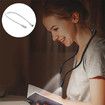 Neck Reading Light LED Rechargeable Hanging Lamp Bed Portable Hands Free Illumination Study Knitting Nighttime Accessory White