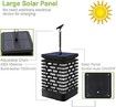 2 Pack Solar Lantern Lights Outdoor Hanging Solar Lights, Upgraded 99 LEDs Solar Lanterns Dancing Flickering Flame Lights, Landscape Decoration Solar Garden Lights for Patio Yard Porch Blue
