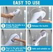 2pcs Shower Handle Grab Bars for Bathroom Ultra Grip Dual Locking Safety Suction Cup Toilet Bath Shower Tub Handrail Grab for Elderly
