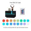 Black Bedside Table LED Lighted Bedroom Storage Cabinet Nightstand High Gloss Front