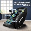 HOMASA 3D Intelligent Full-body Massage Chair Zero-gravity Electric Massager Black
