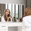 Dressing Table Set with Mirror Makeup Dresser Vanity Modern Home Furniture