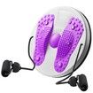Household Twisting Disk Magnetic Massage Fitness Thin Waist Equipment Mute Belt Drawstring Turntable Portable Abdomen Machine Purple