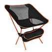 Camping Fishing Folding Chair, Compact Portable Chair with Carry Bag for Outdoor Activities, Camping, Beach, Hiking, Maximum Load 150 kg,Orange