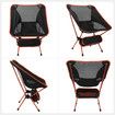 Camping Fishing Folding Chair, Compact Portable Chair with Carry Bag for Outdoor Activities, Camping, Beach, Hiking, Maximum Load 150 kg,Orange