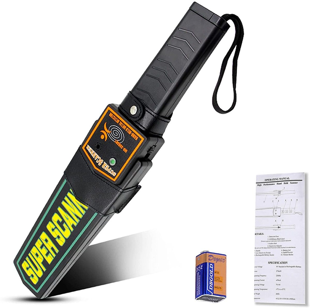 Small Handheld Metal Detector Security Wand Safety Bars, Security Scanner Detects Weapons,Knives,Screw