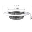 Kitchen Sink Strainer - Stainless Steel, Large Wide Rim 11.5CM Diameter - 2PCS