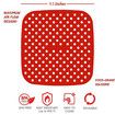 21CM Square Original Reusable Air Fryer Liners Plus Magnetic Cheat Sheet (3Pack)