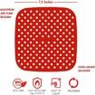 19CM Square Original Reusable Air Fryer Liners Plus Magnetic Cheat Sheet (3Pack)