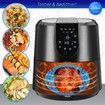 20cm Red Round Reusable Silicone Air Fryer Liners with Air Fryer Magnetic Cheat Sheet - (3pack)