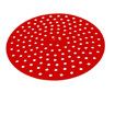 20cm Red Round Reusable Silicone Air Fryer Liners with Air Fryer Magnetic Cheat Sheet - (3pack)
