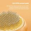 Pumpkin Pet Brush Self Cleaning Slicker Brush for Shedding Dog Cat Grooming Comb Removes