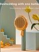Pumpkin Pet Brush Self Cleaning Slicker Brush for Shedding Dog Cat Grooming Comb Removes
