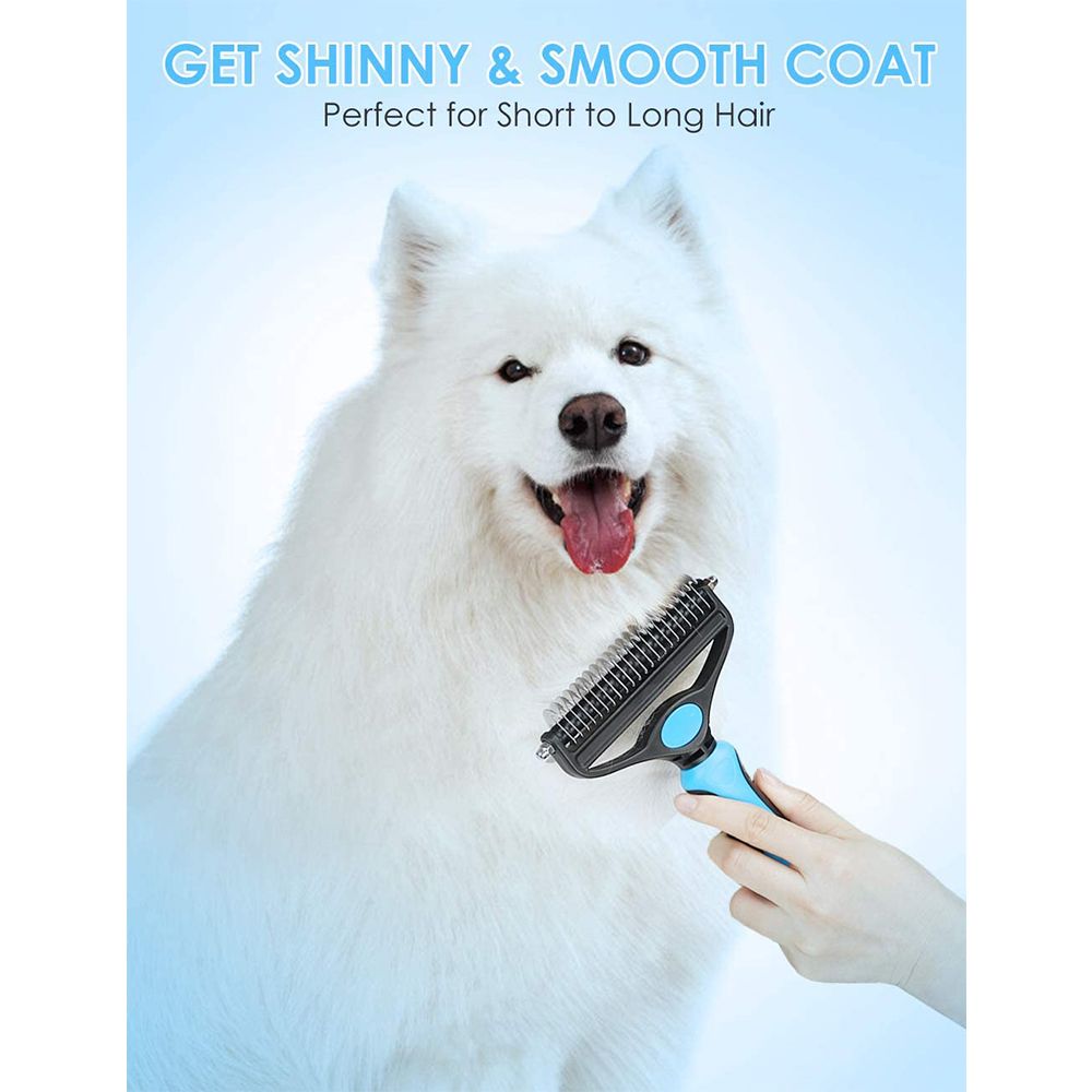 Pet Life ® 'Conversion' 5-in-1 Interchangeable Dematting and Deshedding Bristle Pin and Massage Grooming Pet Comb