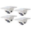 4pcs Fixed Rail Wheels, Home Furniture Accessory, Mini One Sided Wheels, Folder Table Steering Wheel, Storage Box, Parts