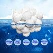 Bestway Pool Filter Balls 32pcs Eco-Friendly Replacement Fiber Media for Sand Filter Cleaning