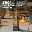 Maxkon 2000W Infrared Tower Heater 360 Degree Carbon Fibre Instant Heat Indoor Outdoor Electric Patio