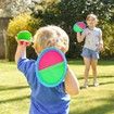 Outdoor Games for Kids, Toss and Catch Ball Set, Beach Games for Kids with 4 Paddles 4 Balls , Yard Games Outdoor Toys Playground Sets for Kids