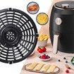 Air Fryer Replacement Grill Pan For Power Dash Chefman 2QT Air Fryers Crisper Plate,Air fryer Grill Plate,Non-Stick Fry Coating Pan,Dishwasher Safe (15.6cm/2QT)