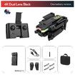 2022 New XT8 Mini Drone 4K Professional HD Camera WIFI FPV Air Pressure Fixed Altitude Foldable Quadcopter RC Helicopter Toys Col Black