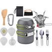 Camping Kitchen Utensil Set, carabiner set, fork, spoon, camping, hiking, backpack