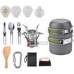 Camping Kitchen Utensil Set, carabiner set, fork, spoon, camping, hiking, backpack