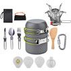 Camping Kitchen Utensil Set, carabiner set, fork, spoon, camping, hiking, backpack