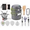 Camping Kitchen Utensil Set, carabiner set, fork, spoon, camping, hiking, backpack
