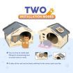Large Wooden Cat House Indoor Condo Durable Kitty Scratching Furniture for Cats Rabbit