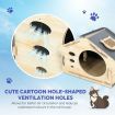 Large Wooden Cat House Indoor Condo Durable Kitty Scratching Furniture for Cats Rabbit