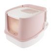 Cat Litter Box Kitty Tray Large Pet Toilet Hooded Covered Enclosed Top Entry Furniture Pink