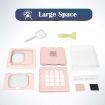 Cat Litter Box Top Entry Kitty Enclosed Tray Pet Toilet Large Covered Hooded Furniture Foldable Pink