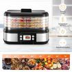 Maxkon Digital Electric Food Dehydrator Dryer Machine for Fruit Mushroom Jerky 5 Trays 450W