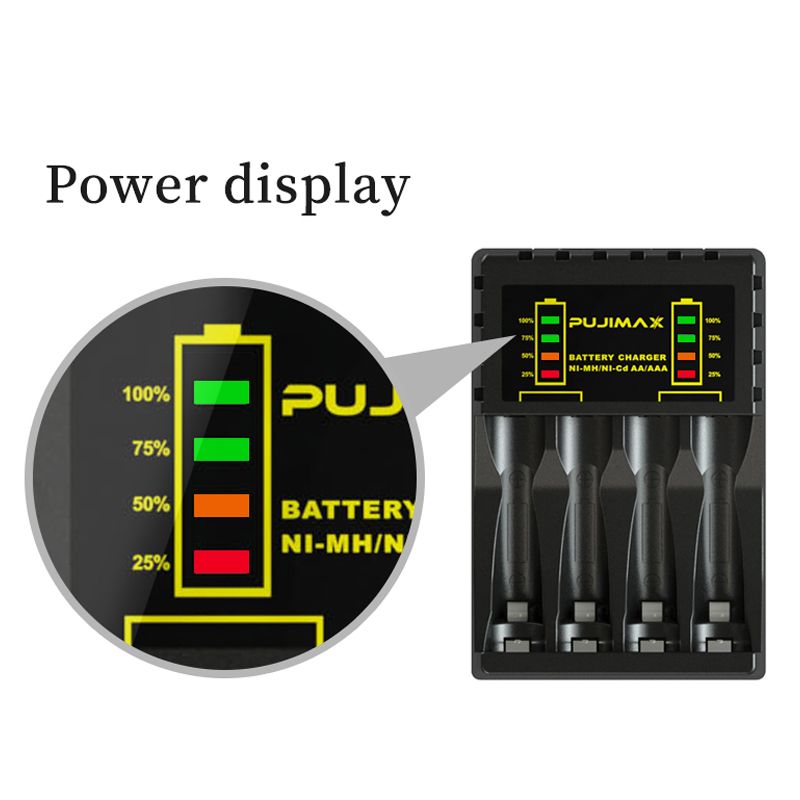 Electric Battery Charger 4 slots smart fast charger with led for rechargeable aa/aaa ni-mh/ni-cd batteries
