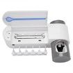 USB Toothbrush Holder Cleaner And Automatic Toothpaste Dispenser And UV Light Sterilizer
