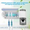 USB Toothbrush Holder Cleaner And Automatic Toothpaste Dispenser And UV Light Sterilizer