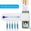 USB Toothbrush Holder Cleaner And Automatic Toothpaste Dispenser And UV Light Sterilizer