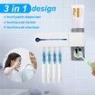 USB Toothbrush Holder Cleaner And Automatic Toothpaste Dispenser And UV Light Sterilizer