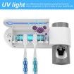 USB Toothbrush Holder Cleaner And Automatic Toothpaste Dispenser And UV Light Sterilizer