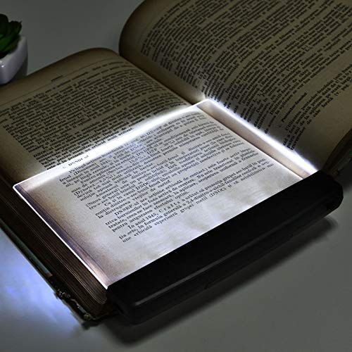 LED Reading Light Night Light Book Family Study Light Reading Lamp Portable Bookmark Light for Reading in Bed, Car Motivational (Classic Style, Black)