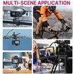 R094 Metal Clamp With Double Ball Head Magic Arm 1/4 hole 3/8 hole screw hole to mount camera monitor