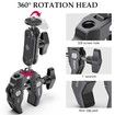 R094 Metal Clamp With Double Ball Head Magic Arm 1/4 hole 3/8 hole screw hole to mount camera monitor