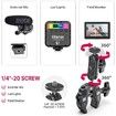 R094 Metal Clamp With Double Ball Head Magic Arm 1/4 hole 3/8 hole screw hole to mount camera monitor