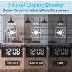Digital Alarm Clock Radio with Wireless Charging, USB Fast Charger, Bluetooth Speaker,3 Level Dimmable LED Display