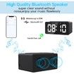 Digital Alarm Clock Radio with Wireless Charging, USB Fast Charger, Bluetooth Speaker,3 Level Dimmable LED Display