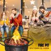 2 In 1 Fire Pit BBQ Grill Fireplace Smoker Brazier Outdoor Patio Heater Camping Portable 30 Inch