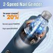 Cat Nail Clipper Electric Dog Claw Grinder Pet Toenail Trimmer Filing Tool 2 Speeds Quiet Vibration 3.6V 2 LED Lights