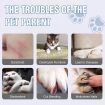 Cat Nail Clipper Electric Dog Claw Grinder Pet Toenail Trimmer Filing Tool 2 Speeds Quiet Vibration 3.6V 2 LED Lights