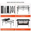 Folding Camping Table Portable Picnic Outdoor Foldable Desk Aluminium with Storage Carry Bag